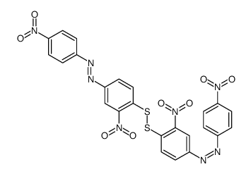 [3-nitro-4-[[2-nitro-4-[(4-nitrophenyl)diazenyl]phenyl]disulfanyl]phenyl]-(4-nitrophenyl)diazene结构式