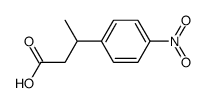 3(R)-(4-nitrophenyl)butanoic acid结构式