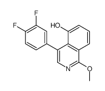 4-(3,4-difluorophenyl)-1-methoxyisoquinolin-5-ol Structure