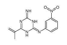 2-N-(3-nitrophenyl)-6-prop-1-en-2-yl-1,3,5-triazine-2,4-diamine Structure