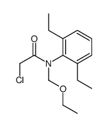 2-chloro-N-(2,6-diethylphenyl)-N-(ethoxymethyl)acetamide结构式