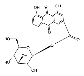 rhein-11-O-β-D-glucoside结构式