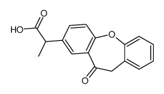 2-(5-oxo-6H-benzo[b][1]benzoxepin-3-yl)propanoic acid Structure