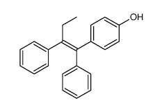 1-(4-hydroxyphenyl)-1,2-diphenyl-1-butene Structure