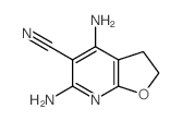 3,5-diamino-9-oxa-2-azabicyclo[4.3.0]nona-1,3,5-triene-4-carbonitrile Structure