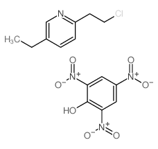2-(2-chloroethyl)-5-ethyl-pyridine; 2,4,6-trinitrophenol结构式