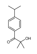 1-(4-异丙基苯基)-2-羟基-2-甲基-1-丙酮结构式