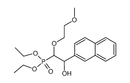diethyl (2-hydroxy-1-(2-methoxyethoxy)-2-(naphthalen-2-yl)ethyl)phosphonate Structure