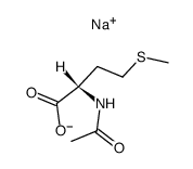 N-Acetyl-L-methionine sodium salt structure