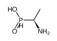 (1S)-1-aminoethylphosphinic acid Structure