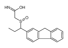 2-[1-(9H-fluoren-2-yl)propylsulfinyl]acetamide结构式