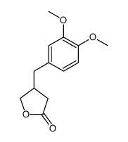 4-[(3,4-dimethoxyphenyl)methyl]dihydrofuran-2-one Structure
