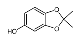2,2-Dimethyl-5-hydroxybenzo[1,3]dioxole结构式