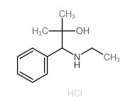 1-ethylamino-2-methyl-1-phenyl-propan-2-ol结构式