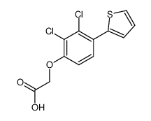 2-(2,3-dichloro-4-thiophen-2-ylphenoxy)acetic acid结构式