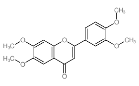 2-(3,4-dimethoxyphenyl)-6,7-dimethoxy-chromen-4-one Structure