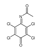 N-(2,3,5,6-tetrachloro-4-oxocyclohexa-2,5-dienylidene)acetamide Structure