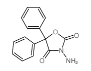 2,4-Oxazolidinedione,3-amino-5,5-diphenyl-结构式