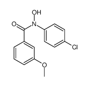N-(4-chlorophenyl)-N-hydroxy-3-methoxybenzamide结构式