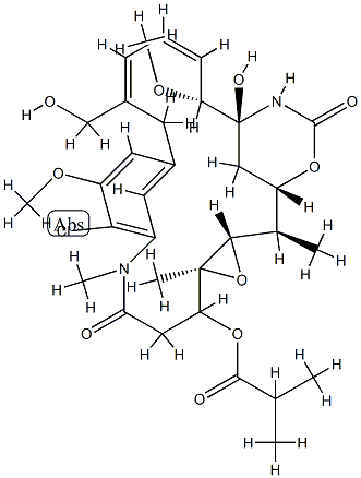 Maytansine, 2-de(acetylmethylamino)-30-hydroxy-2-methyl- Structure