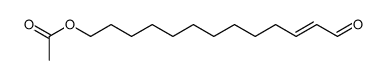 (E)-12-Formyl-11-dodecenylacetat Structure