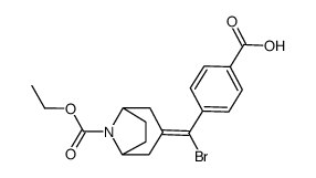 3-[Bromo-(4-carboxy-phenyl)-methylene]-8-aza-bicyclo[3.2.1]octane-8-carboxylic acid ethyl ester Structure