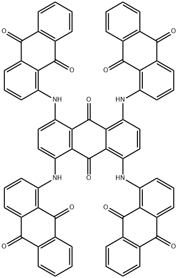 9,10-Anthracenedione, 1,4,5,8-tetrakis[(9,10-dihydro-9,10-dioxo-1-anthracenyl)amino]-结构式