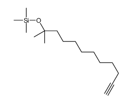 trimethyl(2-methyldodec-11-yn-2-yloxy)silane结构式