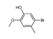 5-bromo-2-methoxy-4-methyl-phenol结构式