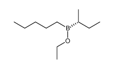 (R)-(-)-ethyl 2-butyl-n-pentylborinate结构式