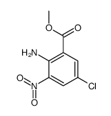 2-氨基-5-氯-3-硝基苯甲酸甲酯结构式