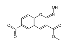 methyl 6-nitro-2-hydroxyimino-2H-chromene-3-carboxylate结构式