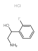 2-氨基-1-(2-氟苯基)-乙醇盐酸盐结构式