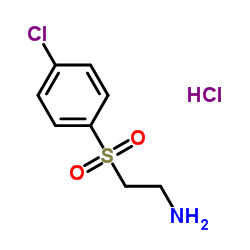 2-(4-CHLOROBENZENESULFONYL)-ETHYLAMINE HYDROCHLORIDE Structure