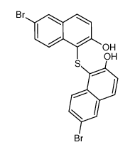 6,6'-dibromo-1,1'-sulfanediyl-di-[2]naphthol结构式
