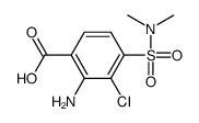 2-amino-3-chloro-4-(dimethylsulfamoyl)benzoic acid Structure