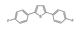 Thiophene, 2,5-bis(4-fluorophenyl)-结构式
