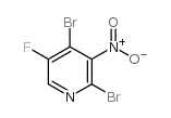 2,4-二溴-5-氟-3-硝基吡啶结构式