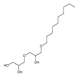 3-(3-decoxy-2-hydroxypropoxy)propane-1,2-diol结构式