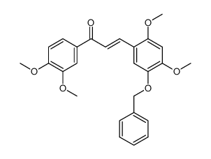 5-benzyloxy-2,4,3',4'-tetramethoxychalcone Structure