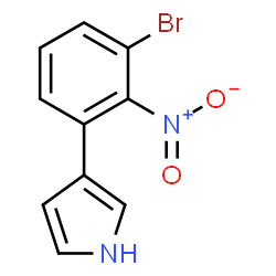 3-(3-Bromo-2-nitrophenyl)-1H-pyrrole Structure