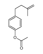 4-(4-ACETOXYPHENYL)-2-METHYL-1-BUTENE Structure