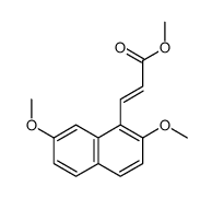 methyl 3-(2,7-dimethoxynaphthalen-1-yl)prop-2-enoate结构式
