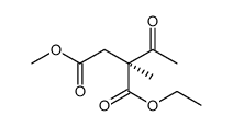 Butanedioic acid, 2-acetyl-2-methyl-, 1-ethyl 4-methyl ester, (S) Structure