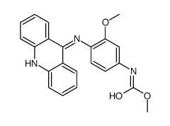 methyl N-[4-(acridin-9-ylamino)-3-methoxyphenyl]carbamate结构式