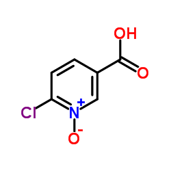 6-氯烟酸 N-氧化物结构式