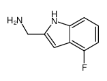4-氟-1H-吲哚甲胺结构式