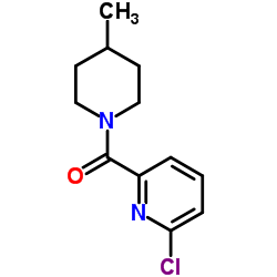 (6-Chloro-2-pyridinyl)(4-methyl-1-piperidinyl)methanone结构式