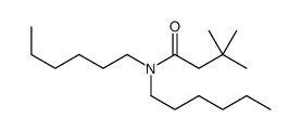 N,N-dihexyl-3,3-dimethylbutanamide结构式