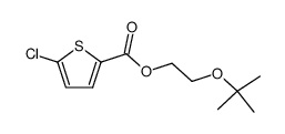 (2-(2-methyl-2-propoxy)-ethyl) 5-chlorothiophene-2-carboxylate Structure